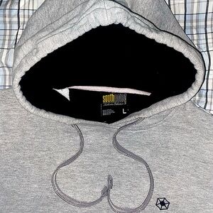 Grey Southpole Embroidered Hoodie